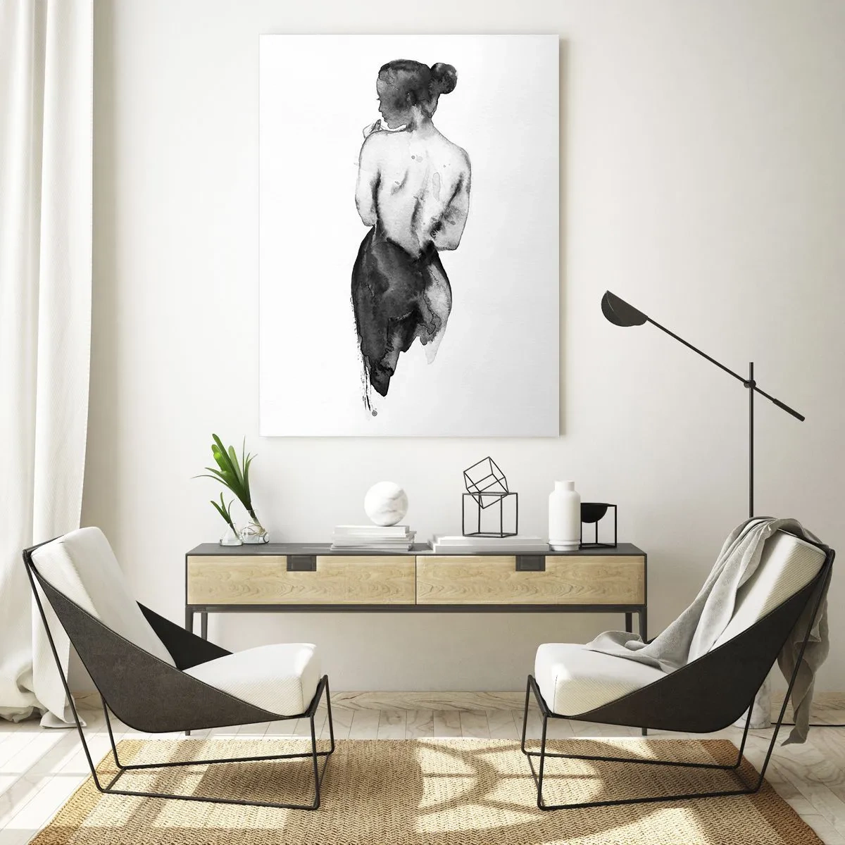 Üveg kép - Mellette eltűnik a világ - 80x120 cm