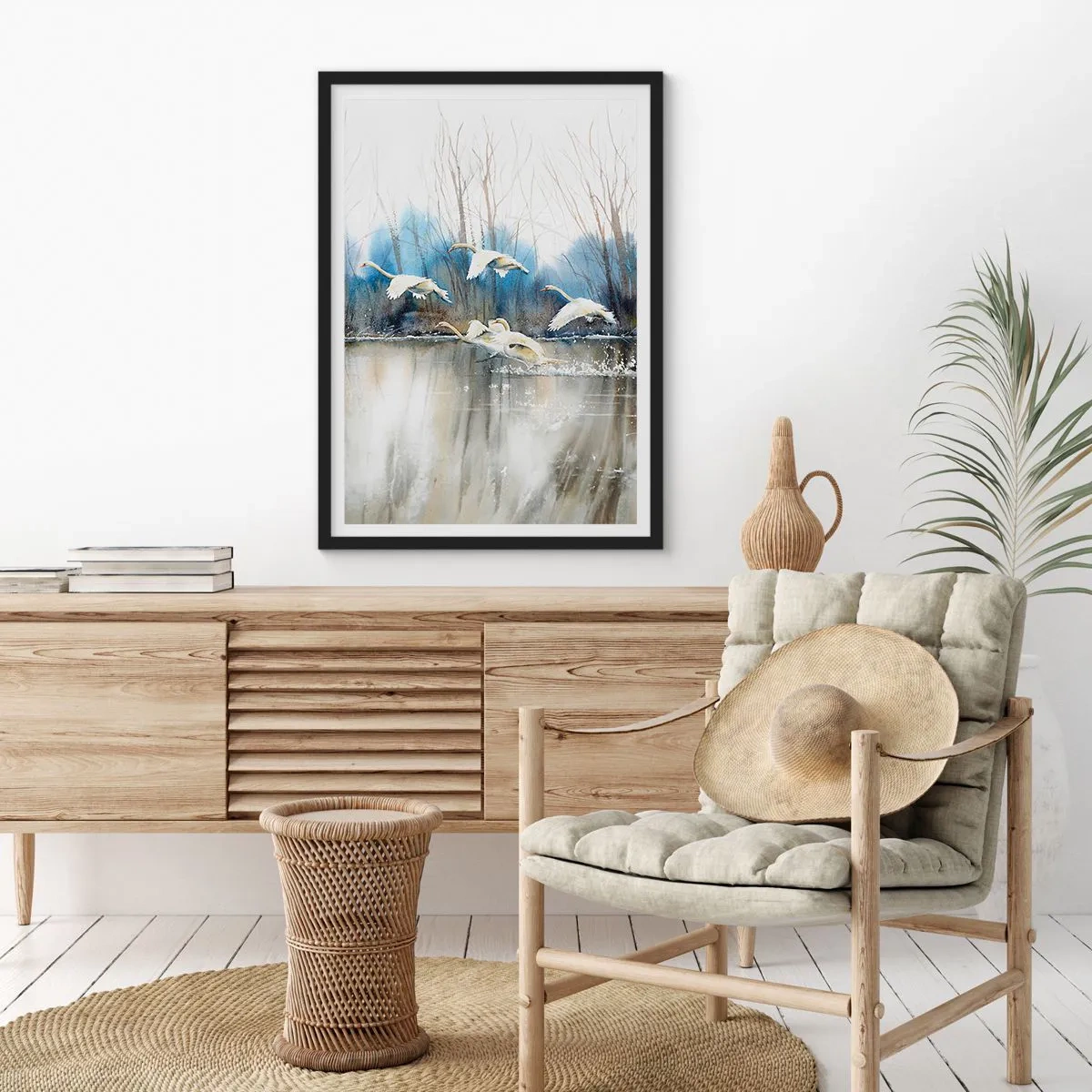 Poszter fehér keretben - Mint a vadhattyúkról szóló mesében - 61x91 cm