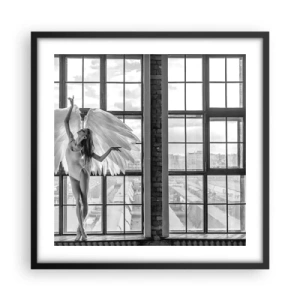 Poszter fehér keretben - Angyalok városa? - 50x50 cm