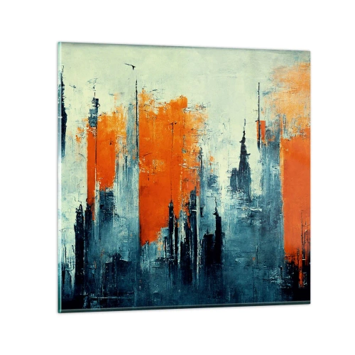 Üveg kép - Kortárs tájkép - 60x60 cm