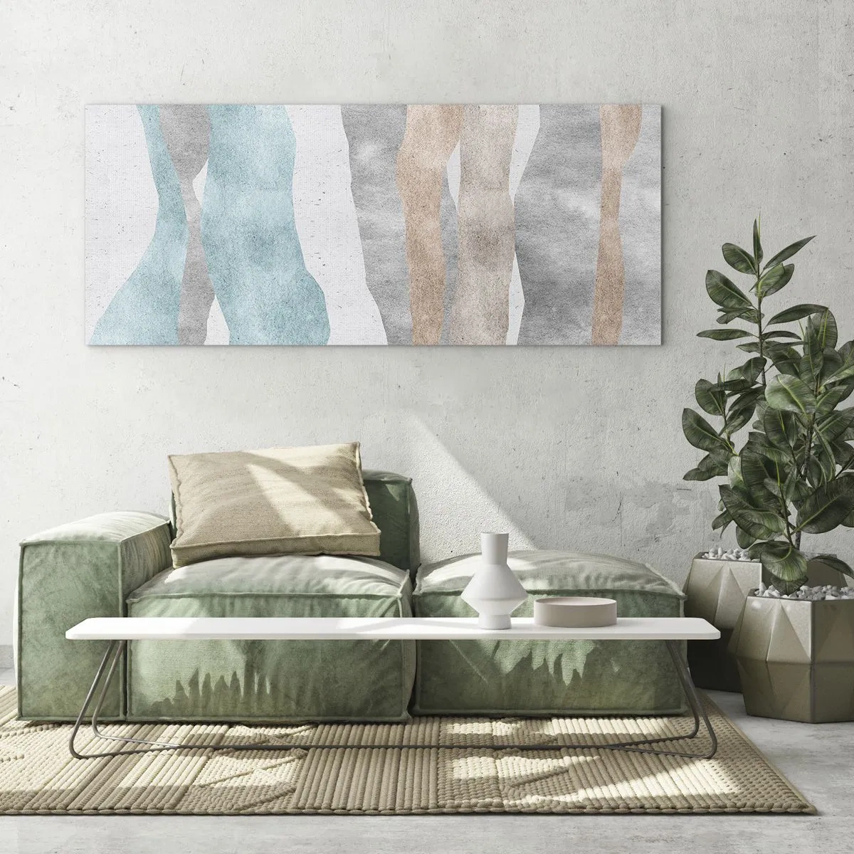 Üveg kép - A meghittség tanulmánya - 100x40 cm