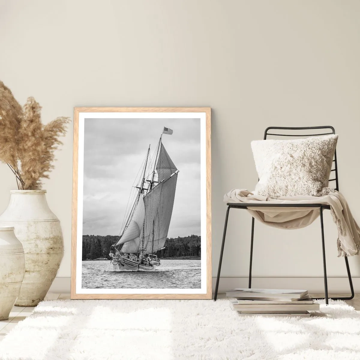 Poszter világos tölgy keretben - A szél testvérei - 30x40 cm