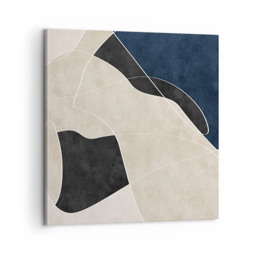 Vászonkép - Absztrakt kompozíció - az árnyalatok kontrasztja - 60x60 cm