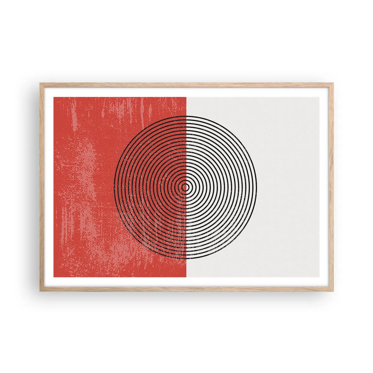 Poszter világos tölgy keretben - Pont a célba - 100x70 cm