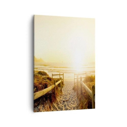 Vászonkép - A dűnén túl, a nap felé - 50x70 cm