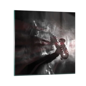 Üveg kép - A jazz párolgásban - 70x70 cm
