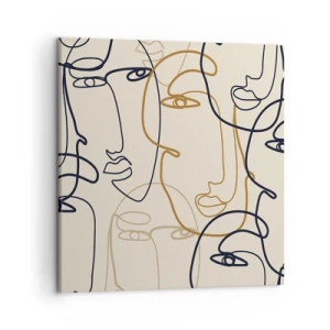 Vászonkép - Többszörös portré  - 50x50 cm