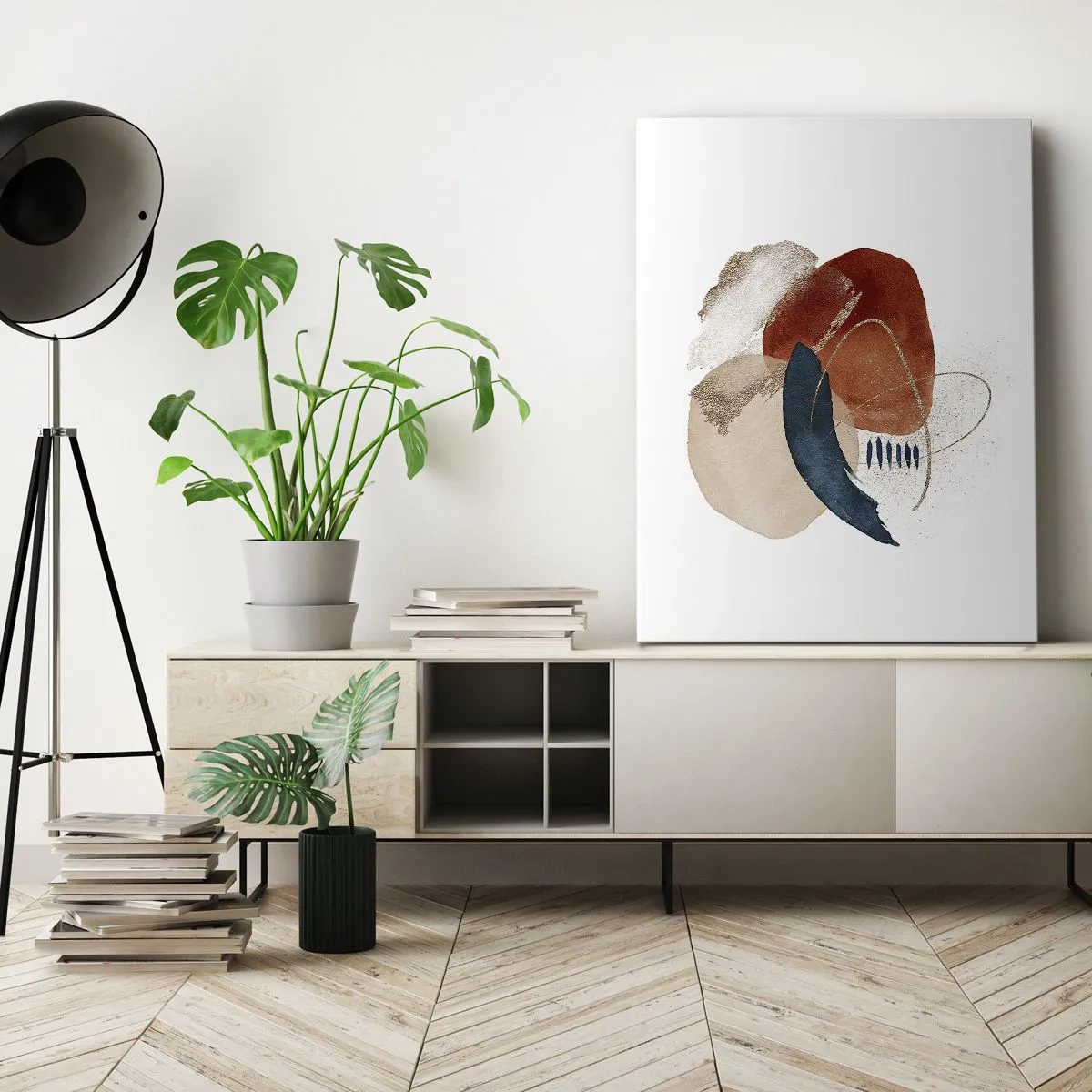 Vászonkép - Ovális kompozíció - 55x100 cm