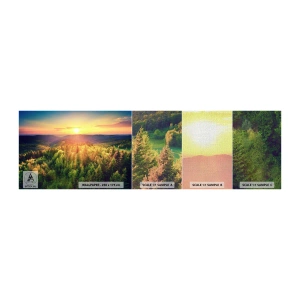 Fotótapéta Minta Premium Canvas - Hegytetők és csúcsok - Tájkép, Erdő, Hegyek - 100x30 cm