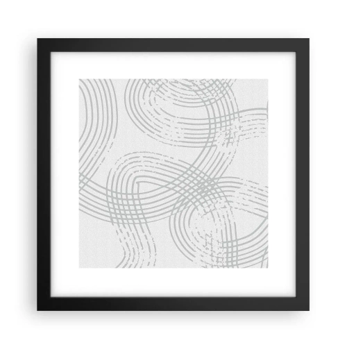 Poszter fehér keretben - Nincs egyenes út - 30x30 cm
