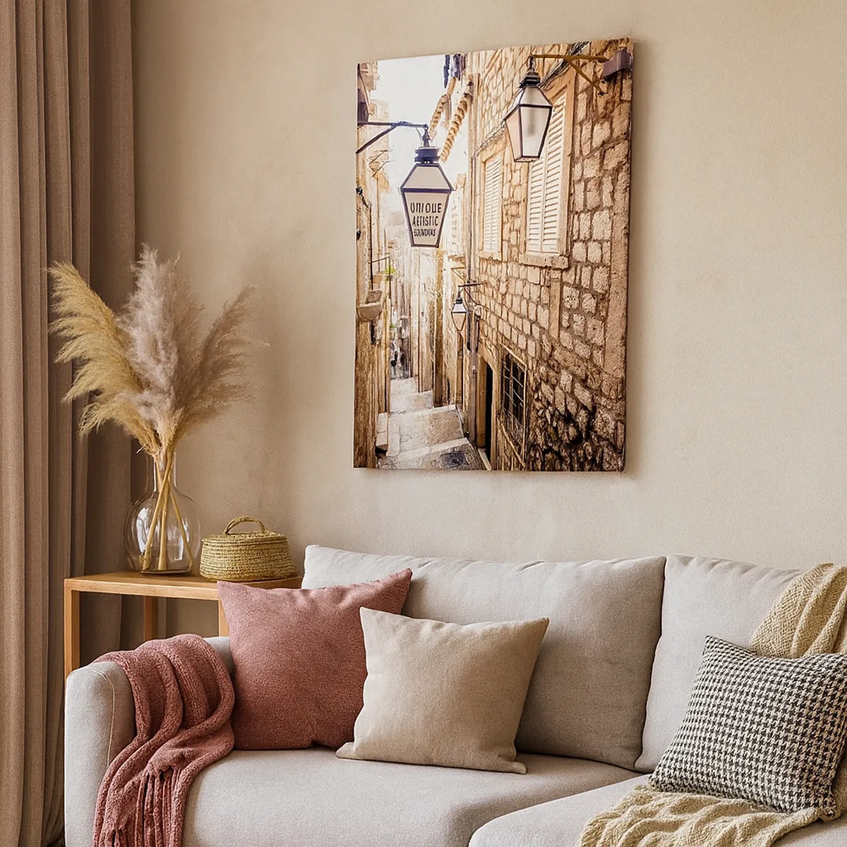 Vászonkép - Egy bájos mellékutca - 50x70 cm