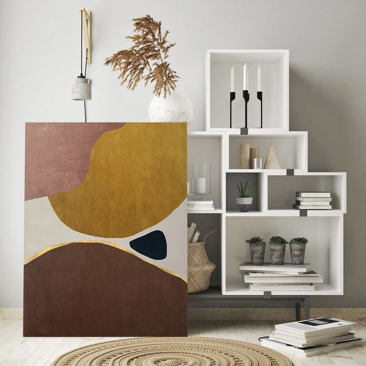 Üveg kép - Absztrakció - egy hely a térben - 70x100 cm