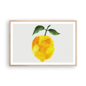 Poszter világos tölgy keretben - Hogyan ismerjük meg a nap ízét - 91x61 cm