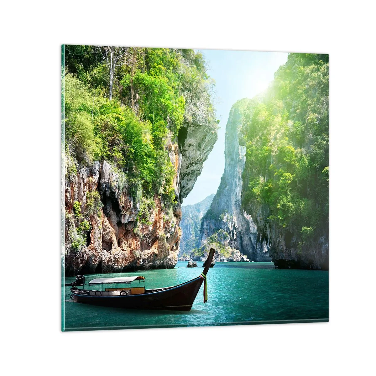 Üveg kép - Meghívás egy egzotikus utazásra - 40x40 cm