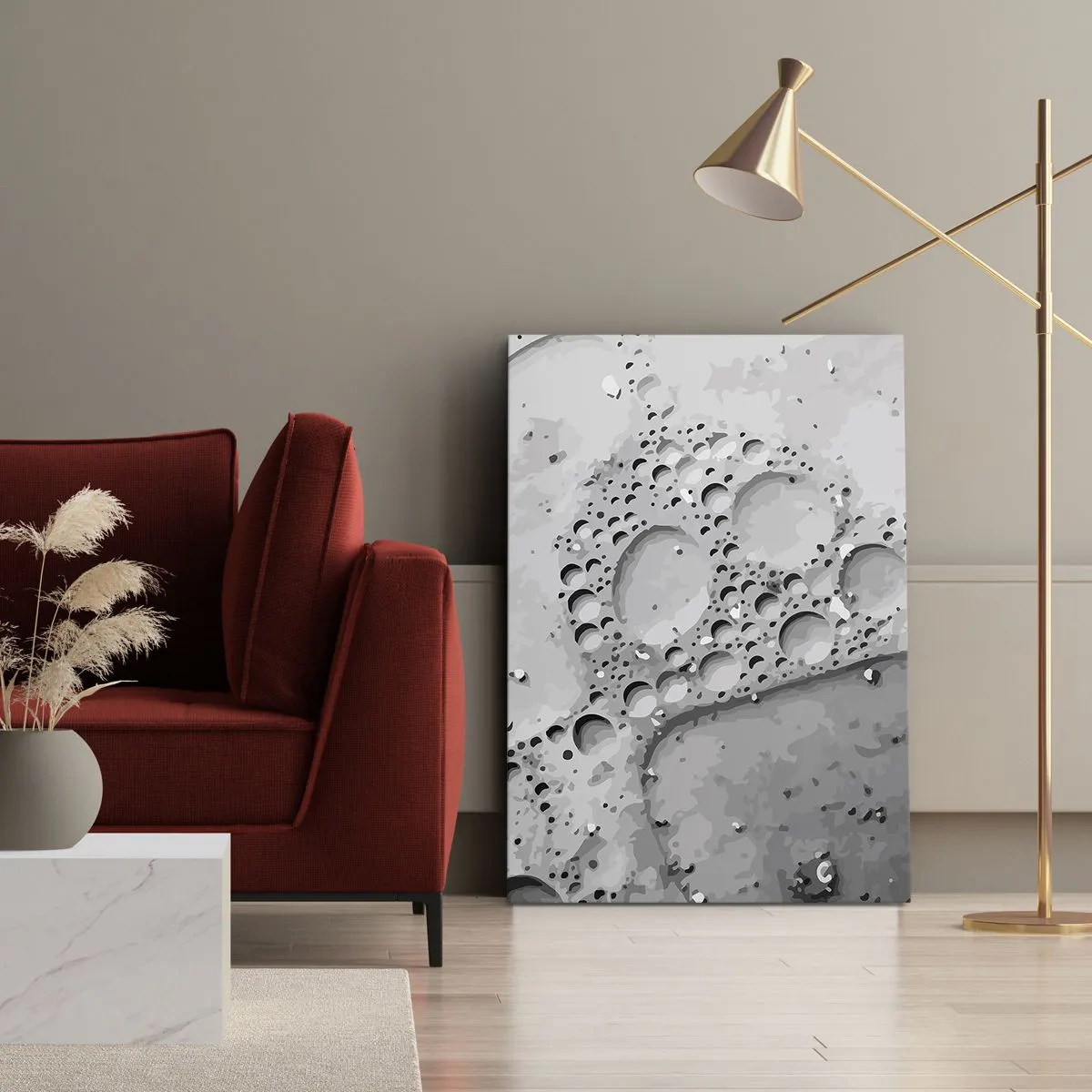 Vászonkép - Nyom a habban - 50x70 cm