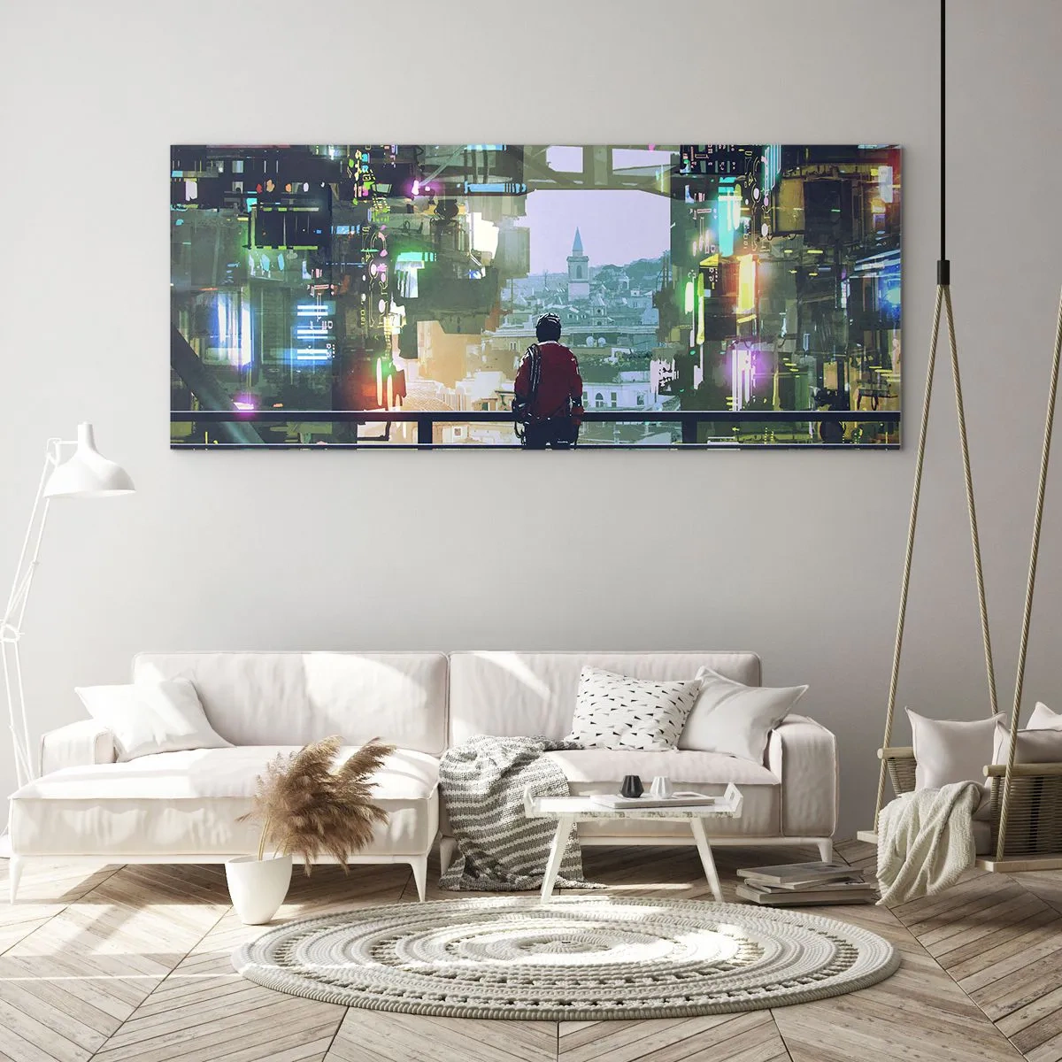 Üveg kép - Két világ - 160x50 cm