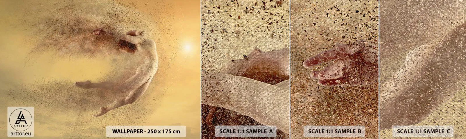 Fotótapéta Minta Premium Canvas - Tánc eksztázisban - Absztrakció, Nő, Grafika - 100x30 cm