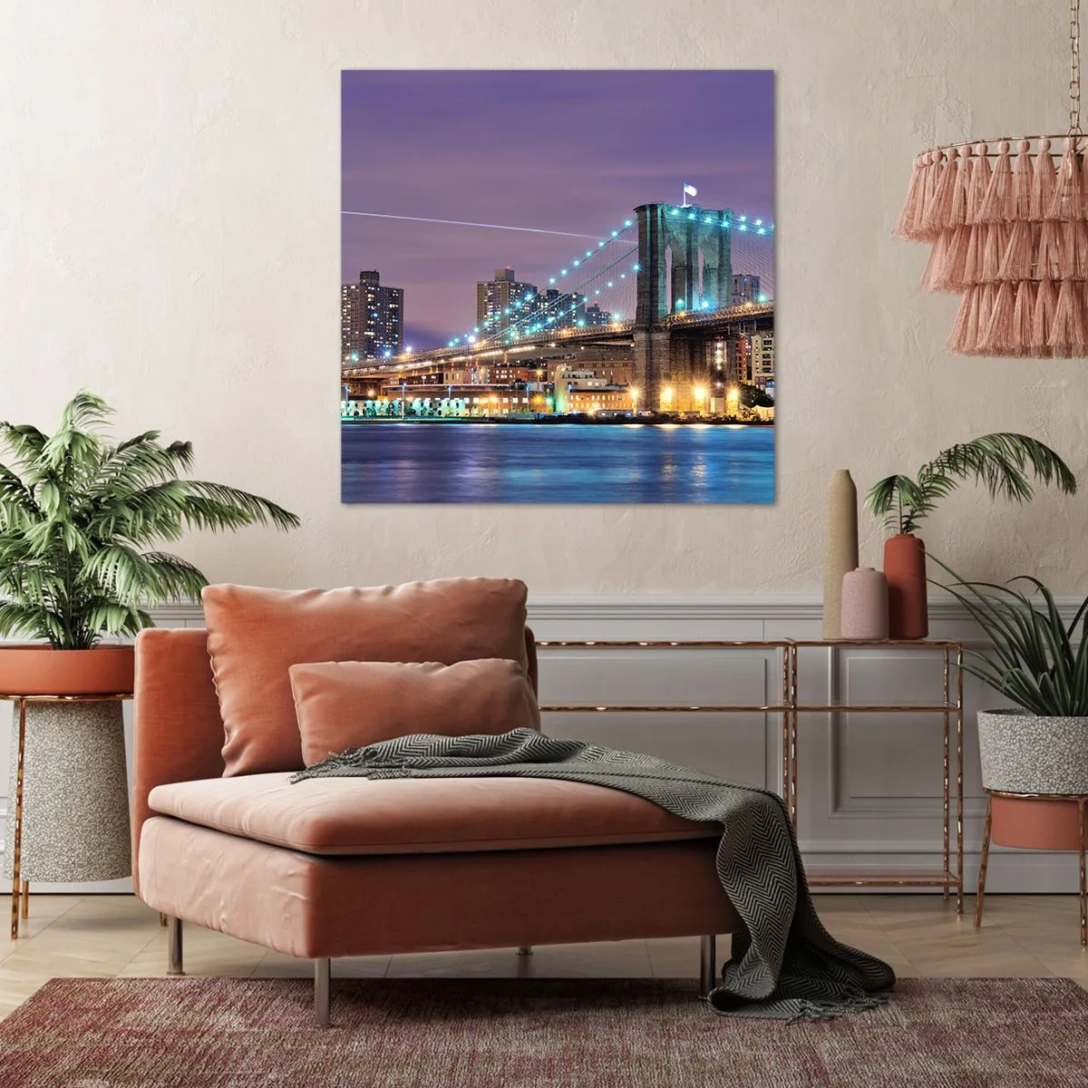 Vászonkép - Sok éve a Brooklyn-i Híd - 40x40 cm