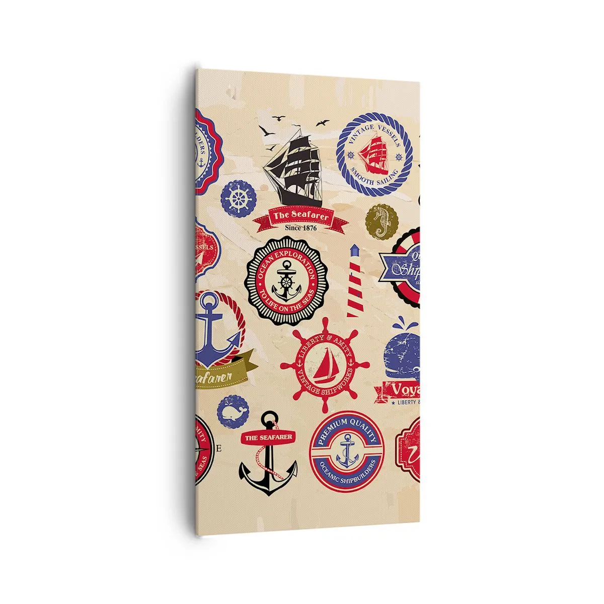 Vászonkép - Vitorlás testvériség - 65x120 cm