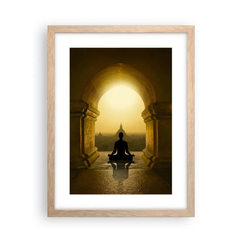 Poszter világos tölgy keretben - Teljes harmónia - 30x40 cm