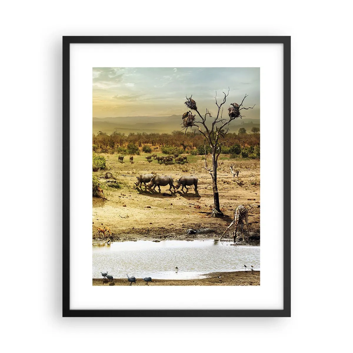 Poszter fehér keretben - „Z Edenu zaś wypływała rzeka…" - 40x50 cm