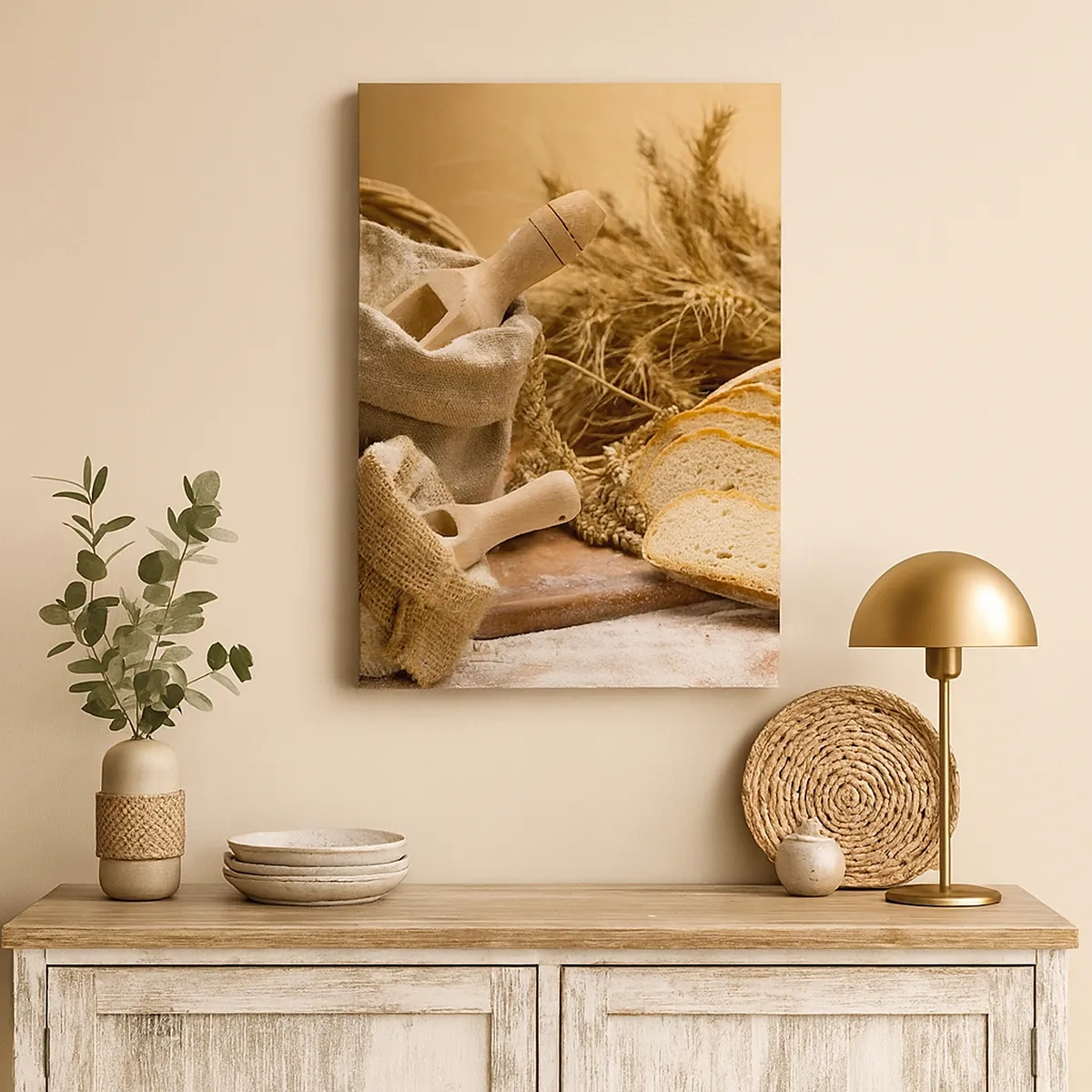 Vászonkép - Hogyan vágta le a késsel - 50x70 cm