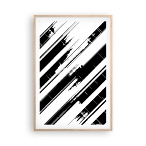 Poszter világos tölgy keretben - Intenzív és dinamikus kompozíció - 61x91 cm