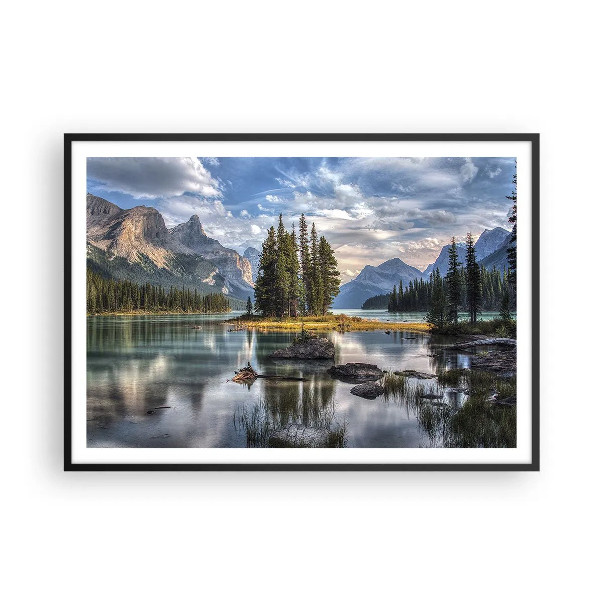 Poszter fehér keretben - A nagy és tiszta víz mellett... - 100x70 cm