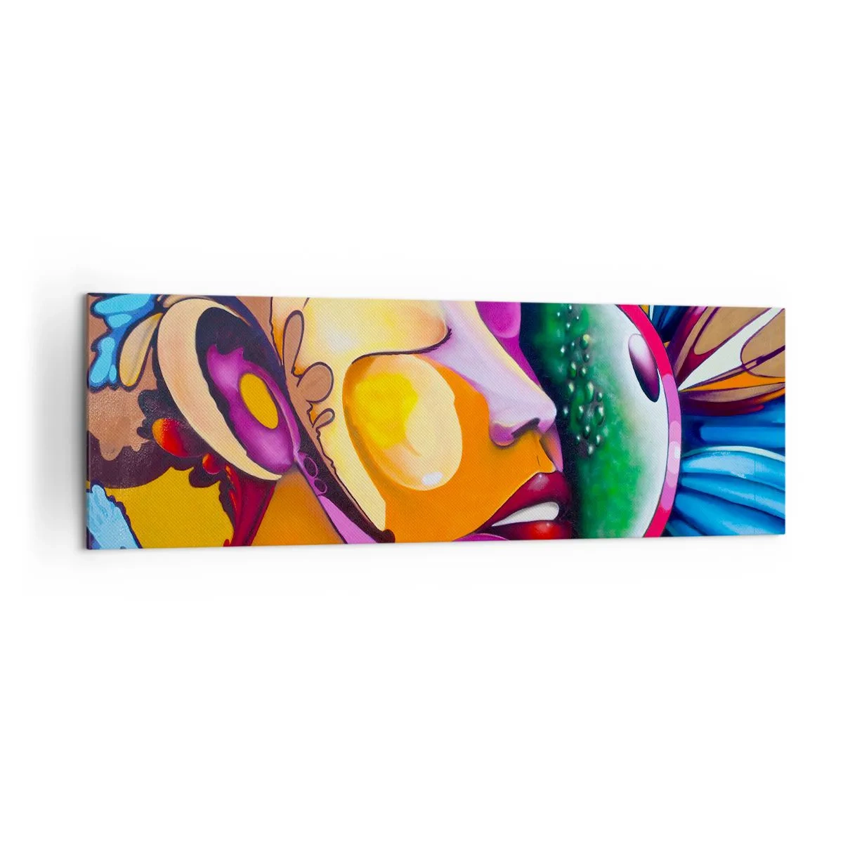 Vászonkép - Megérinteni színnel - 160x50 cm