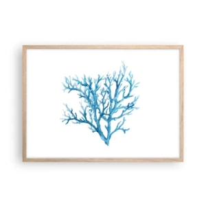 Poszter világos tölgy keretben - Tengeri filigrán - 70x50 cm