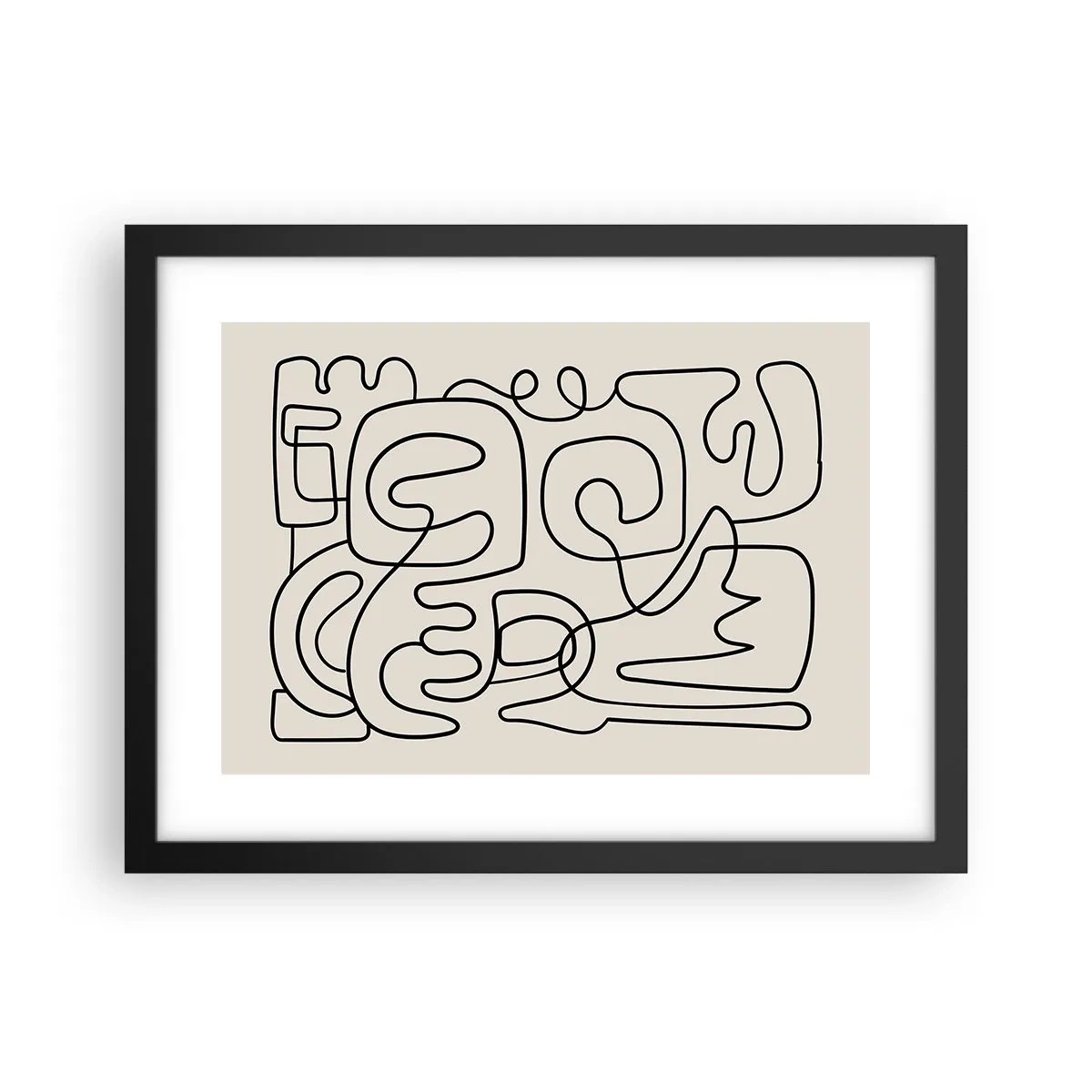 Poszter fehér keretben - A nyomonkövetésben - 40x30 cm