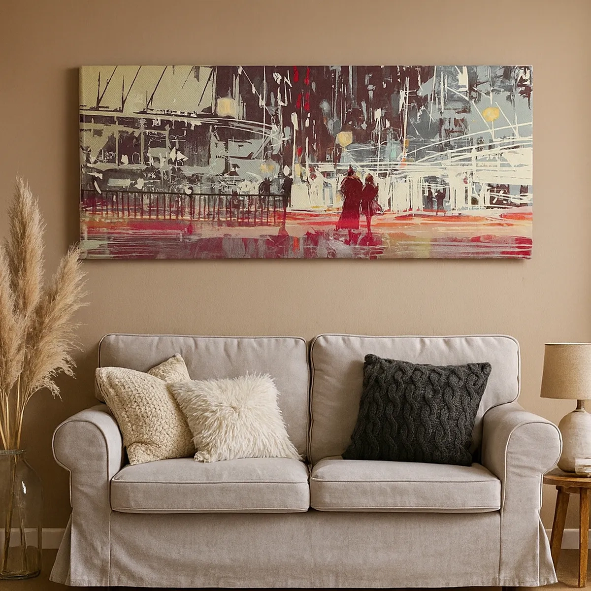 Vászonkép - Egy nagyvárosi átkelő - 30x30 cm