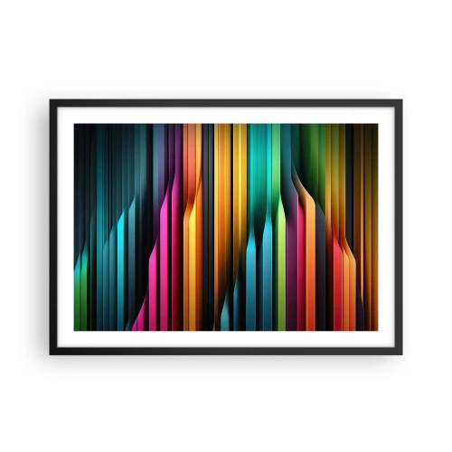 Poszter fehér keretben - Fényorgonák - 70x50 cm