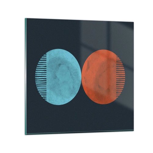 Üveg kép - Csak a geometria? - 60x60 cm