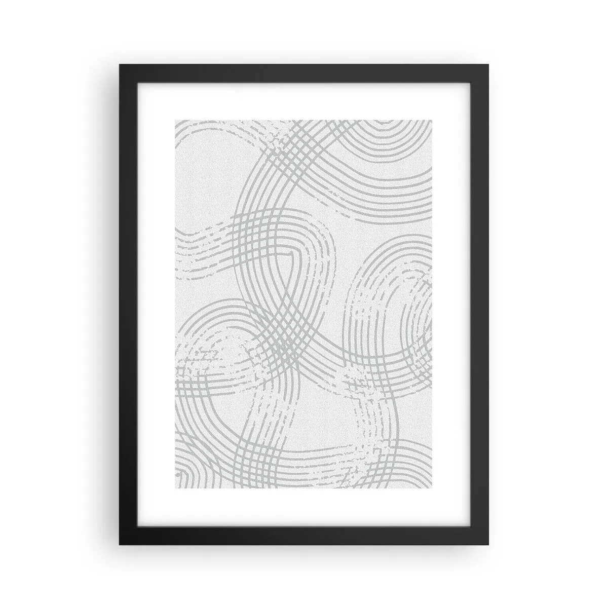 Poszter fehér keretben - Nincs egyenes út - 30x40 cm