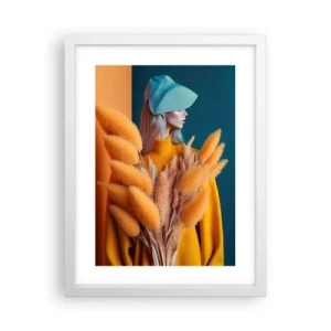 Poszter fekete keretben - Bolyhos portré - 30x40 cm