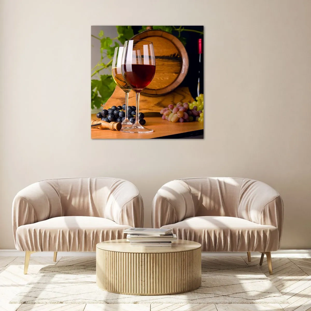 Üveg kép - Mint a régi mesterek - 60x60 cm