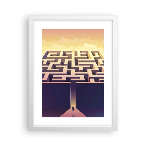 Poszter fekete keretben - Döntés ideje - 30x40 cm