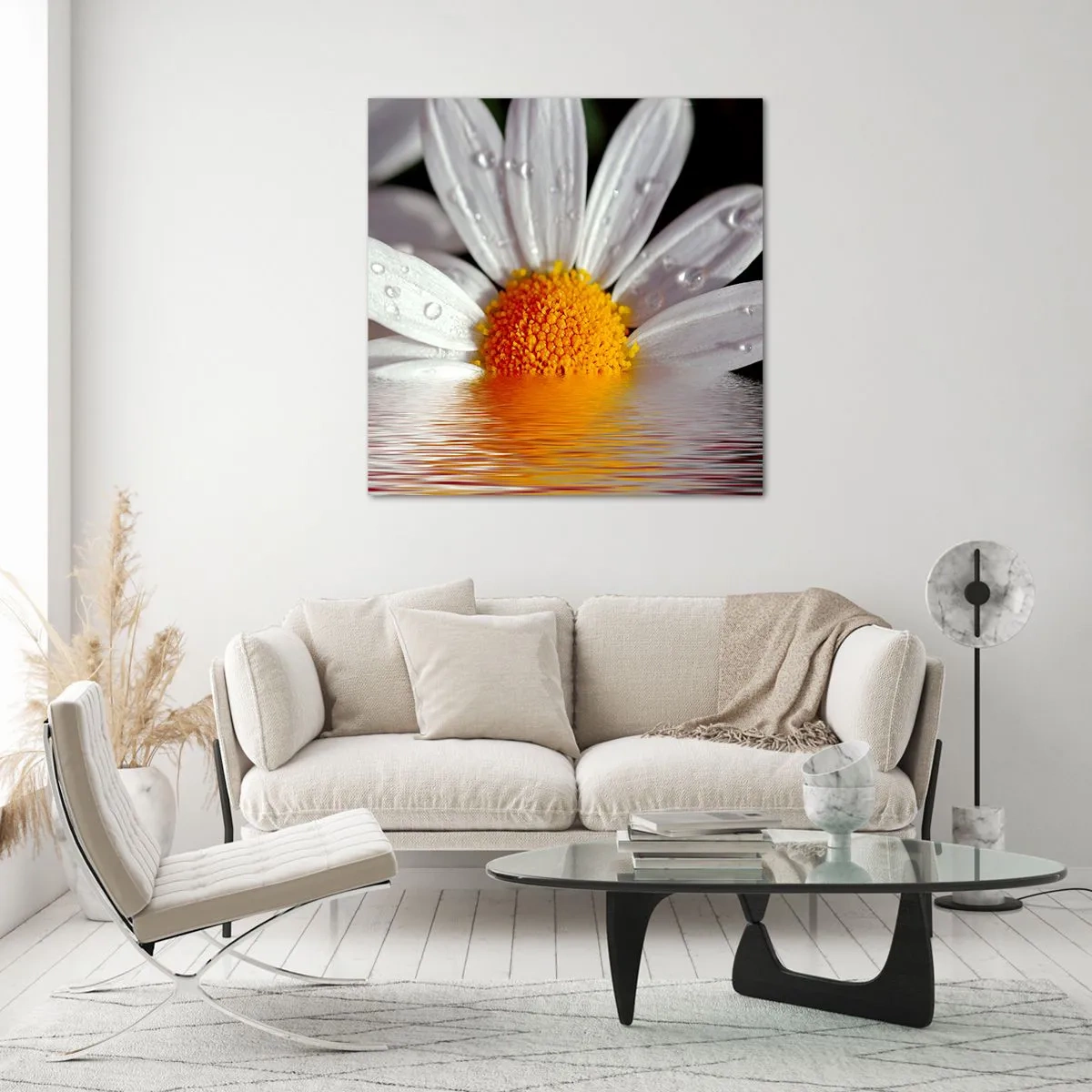 Üveg kép - A százszorszép felkelő napja - 60x60 cm