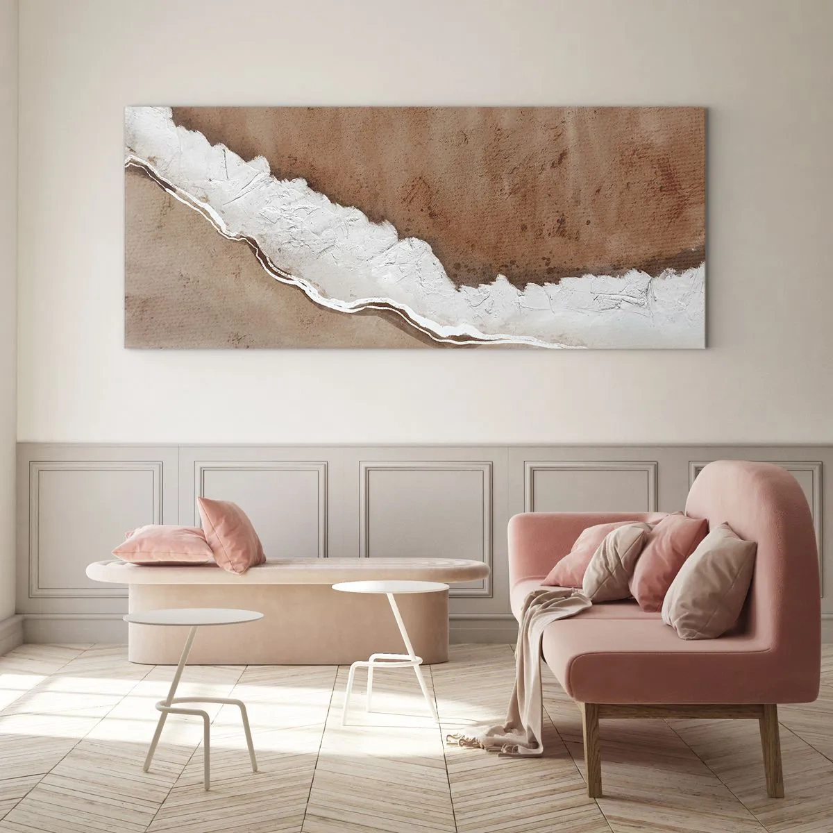 Üveg kép - A föld színeiben - 100x40 cm