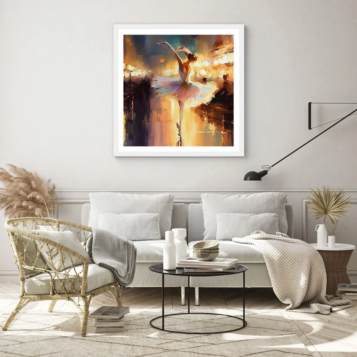 Poszter fekete keretben - Csoda az utcán - 40x40 cm