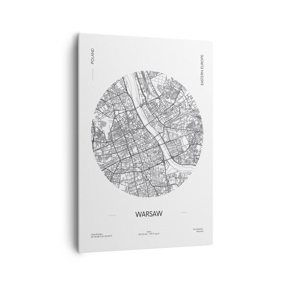 Vászonkép - Varsó anatómiája - 70x100 cm