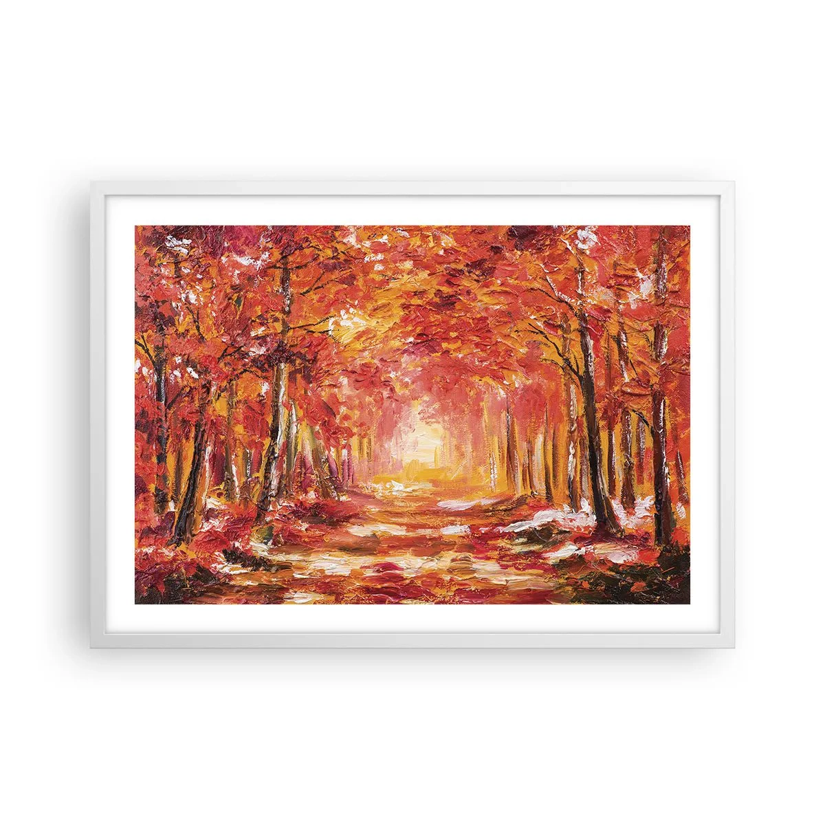Poszter fekete keretben - Rézerdő - 70x50 cm