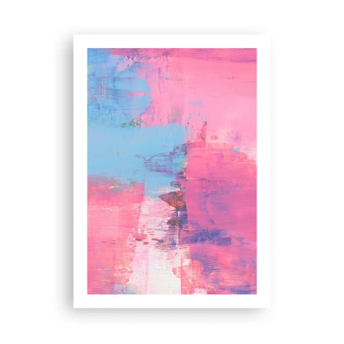 Poszter - Rózsaszín, kék és egy csipetnyi fény - 50x70 cm
