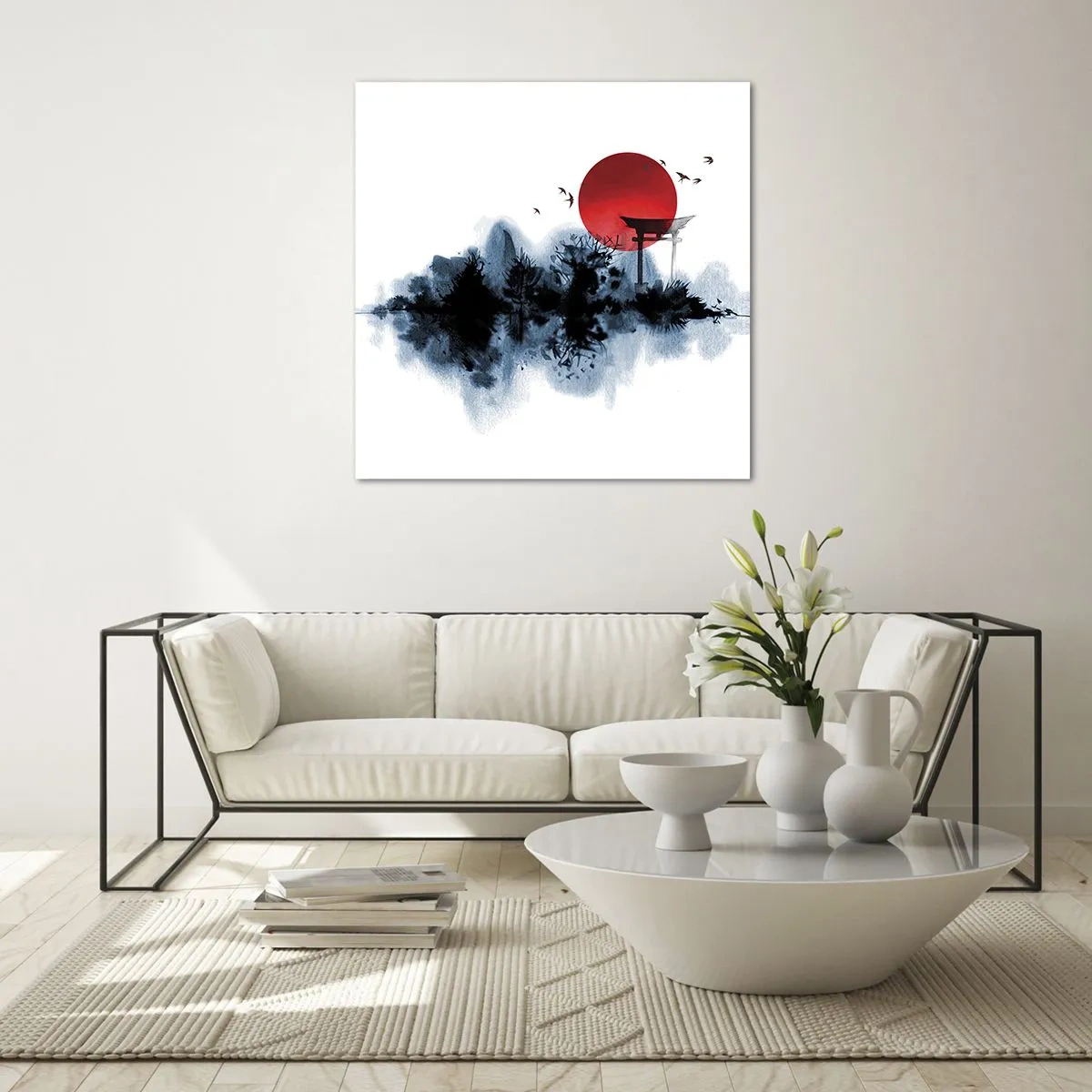 Üveg kép - Japán kilátás - 60x60 cm