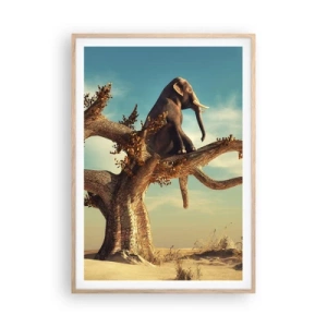 Poszter világos tölgy keretben - Egy új nézőpont - 70x100 cm