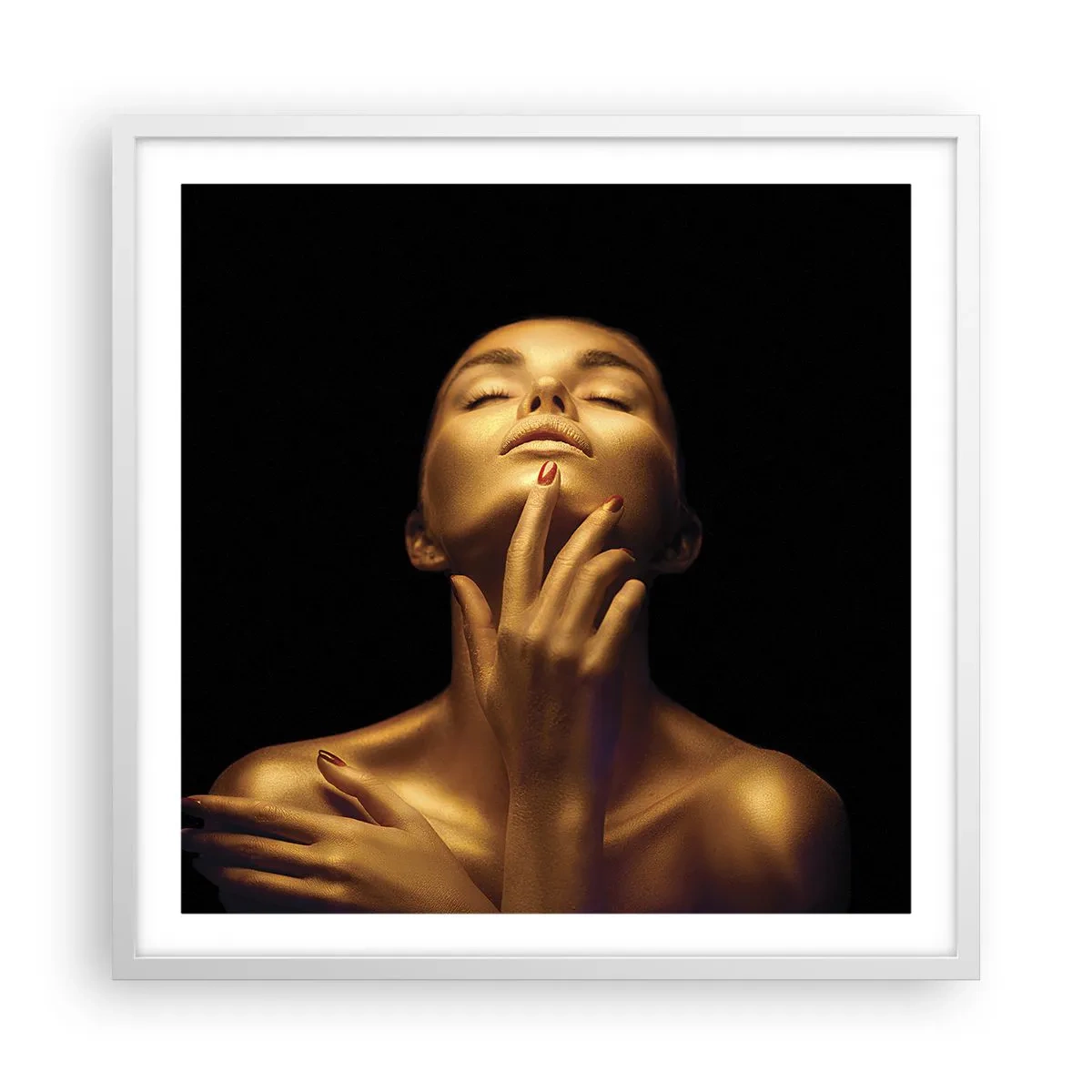 Poszter fekete keretben - Mint az arany selyem - 60x60 cm