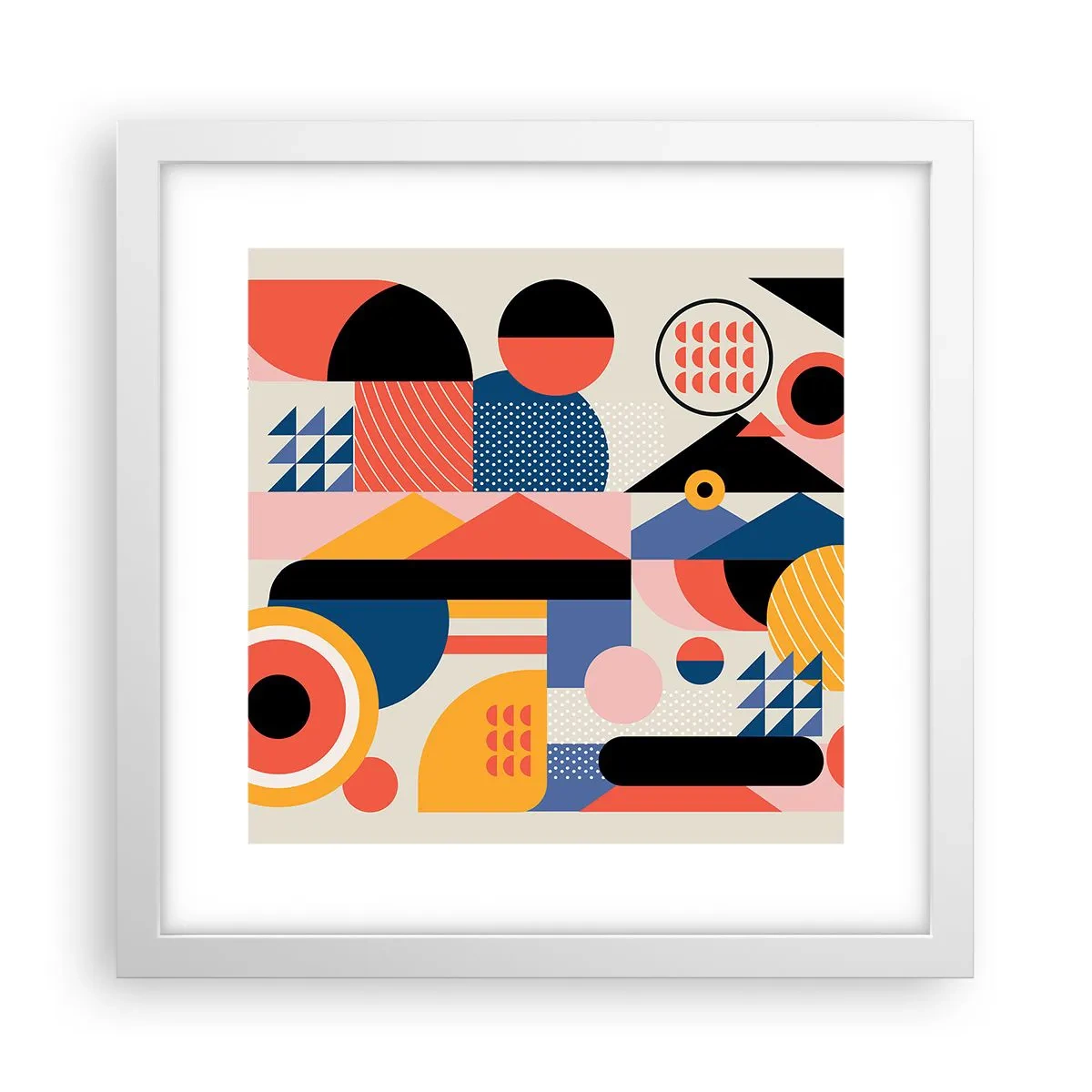 Poszter fekete keretben - Összetétel: játszadozzunk - 30x30 cm