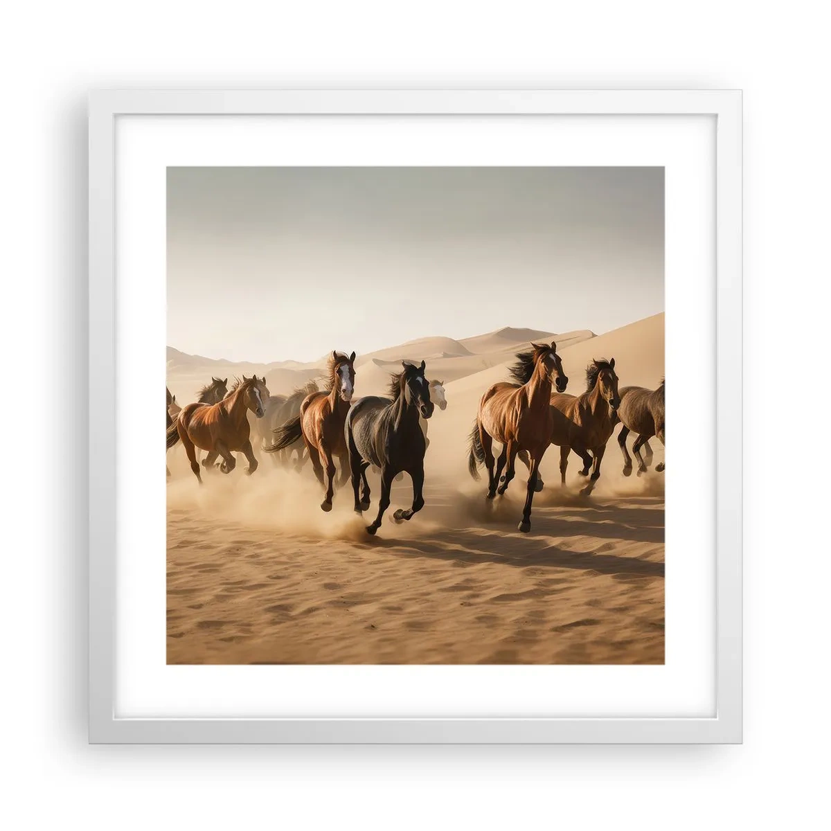 Poszter fekete keretben - Szabad, mint a szél - 40x40 cm