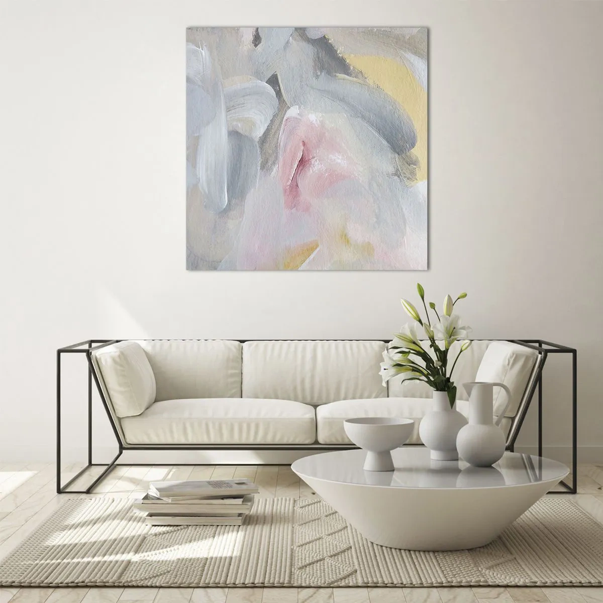 Üveg kép - Egy pasztell világban - 60x60 cm